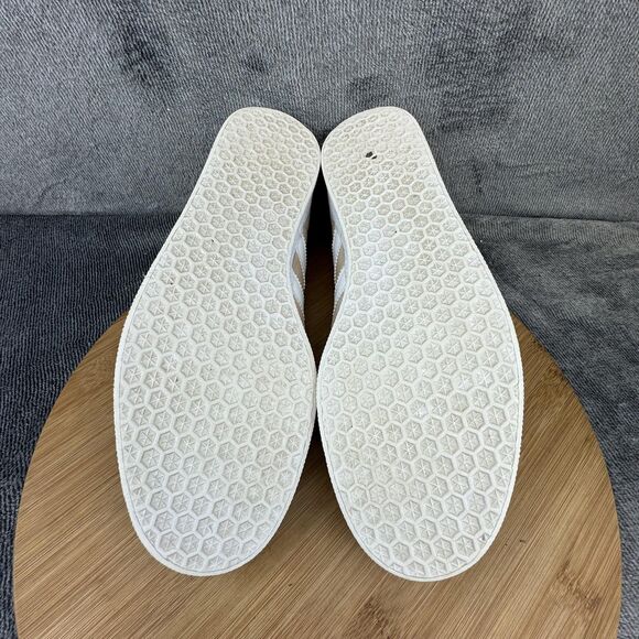 adidas Gazelle Shoes Womens Size 10 Beige White Suede Classic Casual ID7006 - Picture 7 of 9